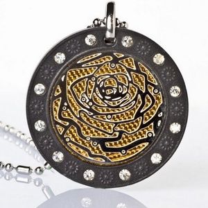 Quantum Rose Japanese Pendant Necklace